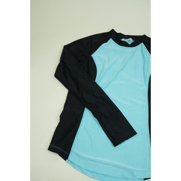 Women's Coolrun Blue Long Sleeve Swim Shirt Size S UPF 50+ Sun Protection - Picture 2 of 8
